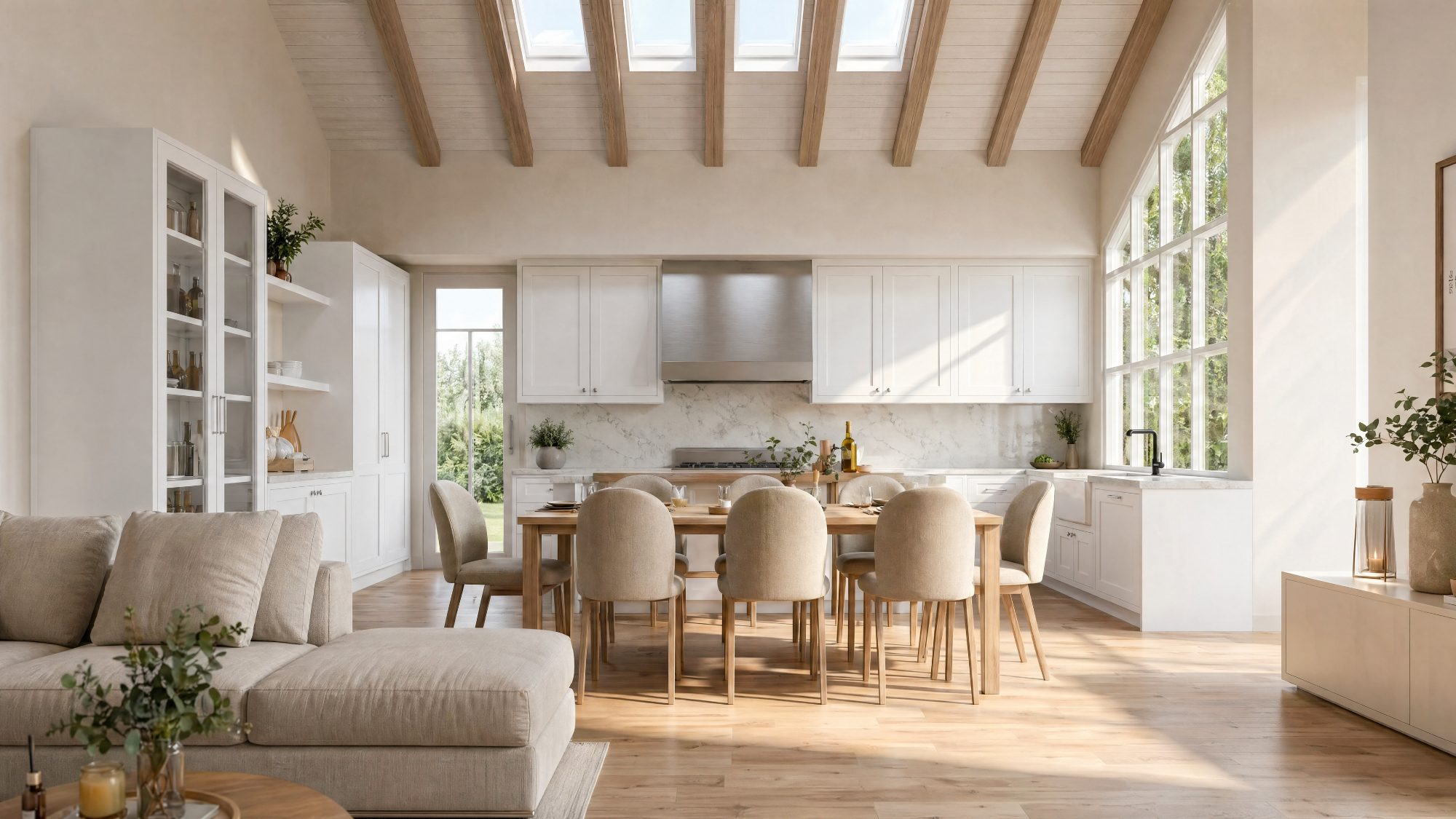 McBean — dining room under exposed beams
